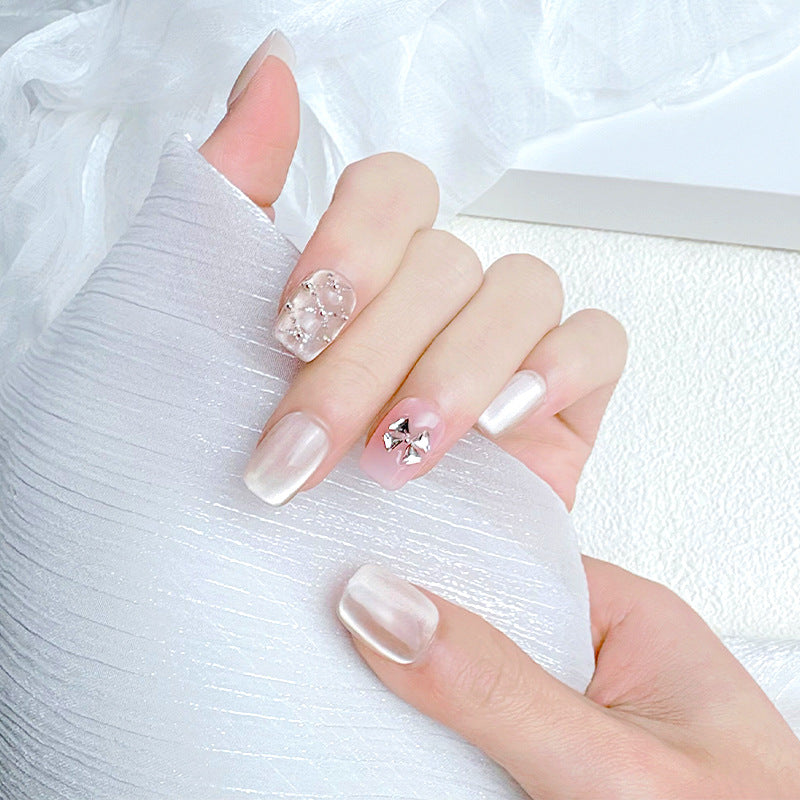 Elegant French Tip Press-On Nails Kalsten