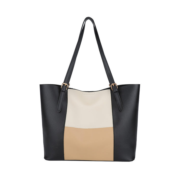 Versatile Color Block Tote Bag Kalsten