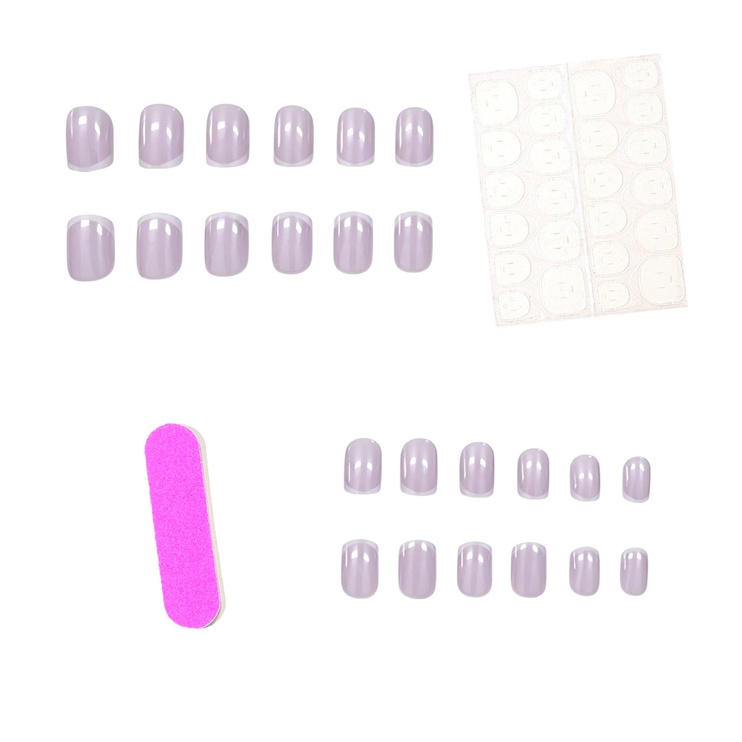 Elegant French Tip Press-On Nail Set Kalsten