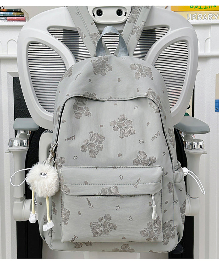 Backpack with Cute Paw Designs and Ergonomic Shoulder Straps Kalsten