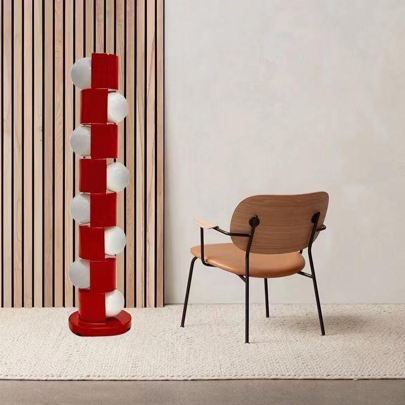 Sculptural Tower Floor Lamp with Modern Design