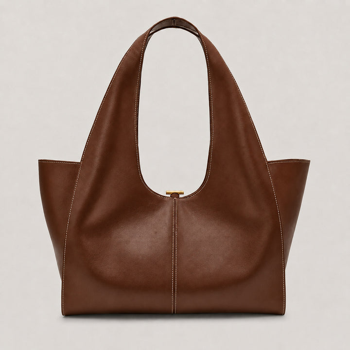 Sleek Structured Tote Handbag
