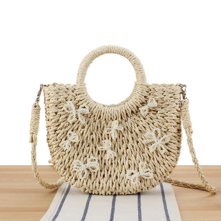 Basket bag with floral designs Kalsten
