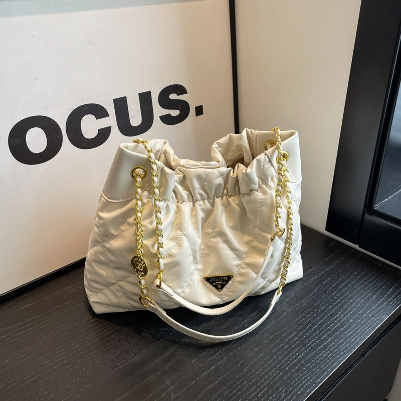 Quilted Chain-Handle Shoulder Bag Kalsten