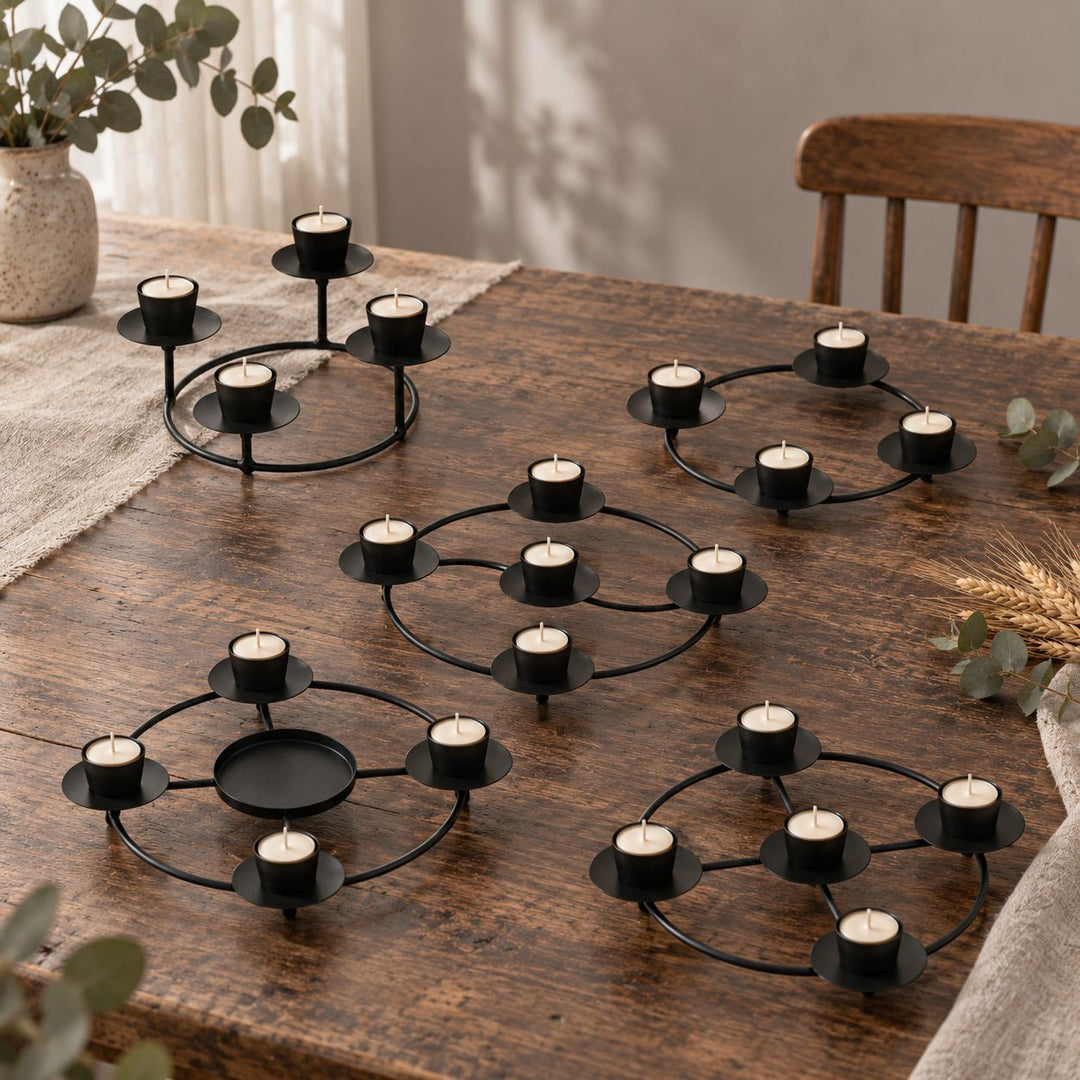 Geometric Multi-Candle Holder