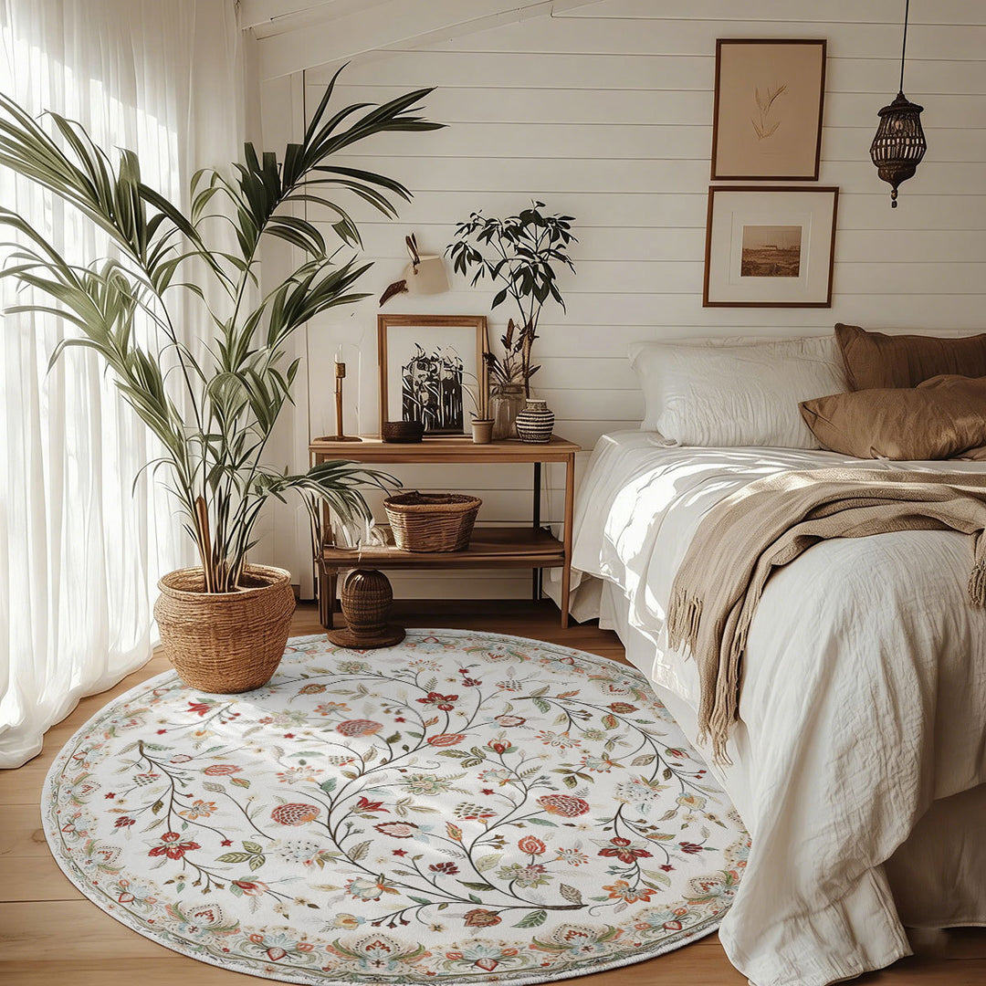 Floral Pattern Area Rug