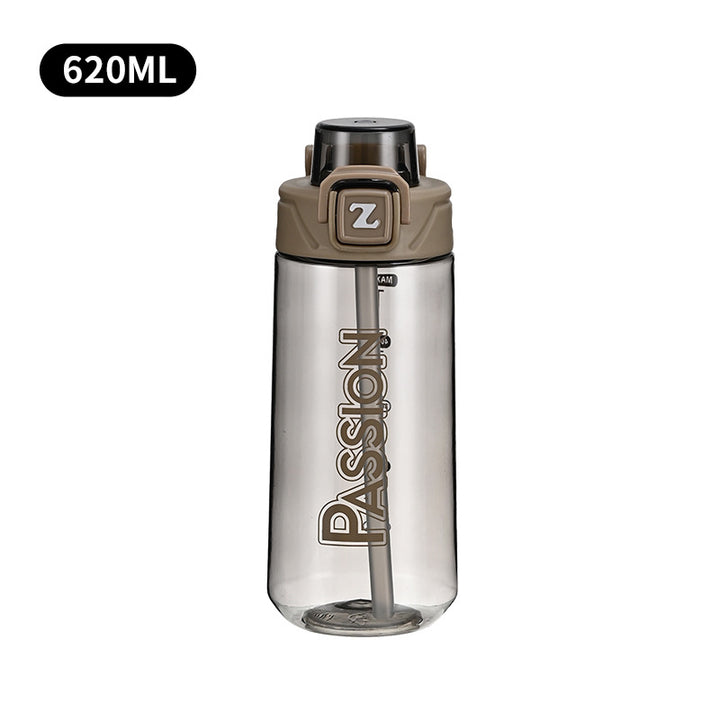 Ladies drinking bottle with integrated measuring system and flip-top closure Kalsten