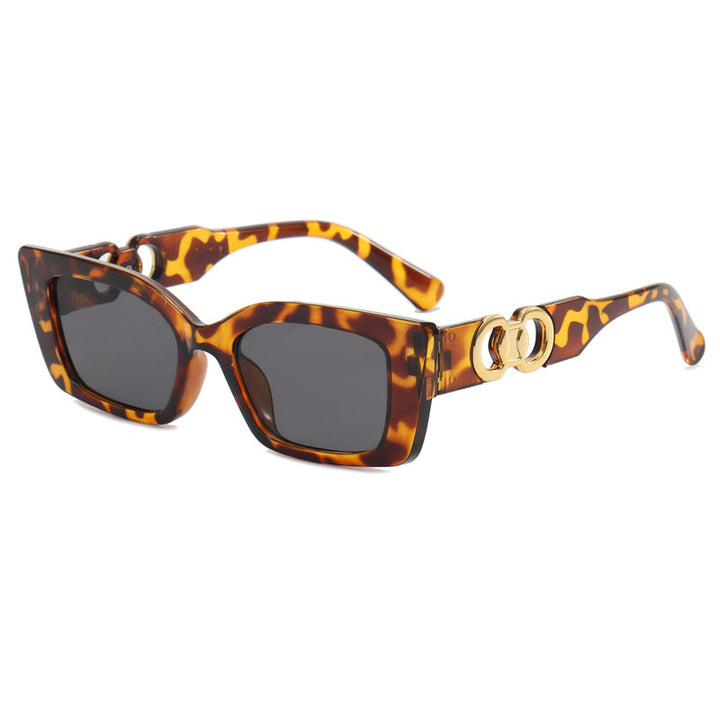 Women's fashionable square sunglasses with glamorous accents Kalsten
