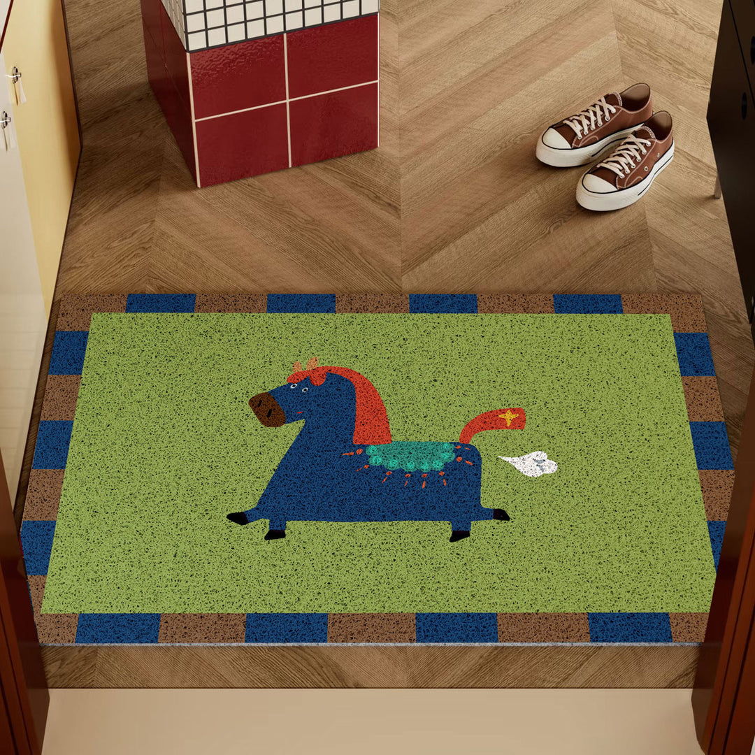 Decorative Pony-Themed Entrance Mat