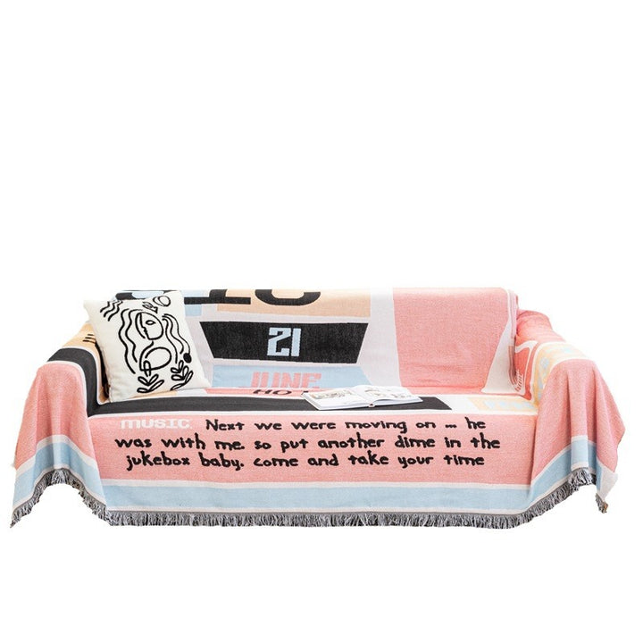 Decorative Music-Inspired Throw Blanket