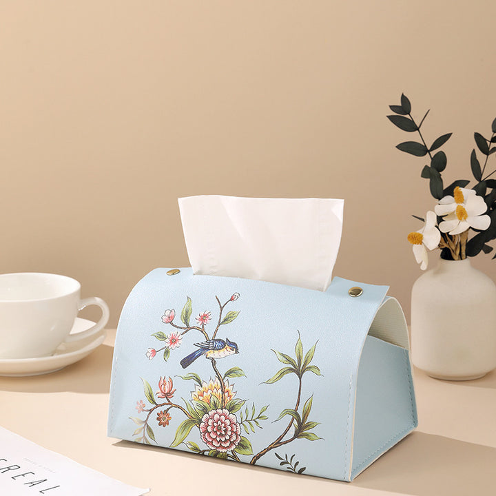 Artistic Floral Tissue Box Cover Kalsten