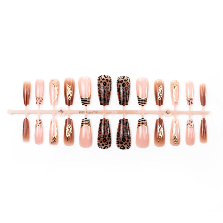 Artistic Animal Print Press-On Nail Set