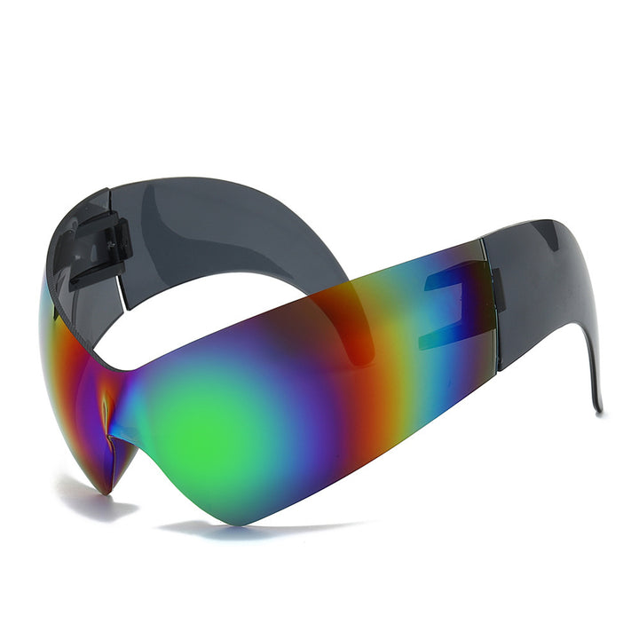 Futuristic Oversized Shield Sunglasses Kalsten