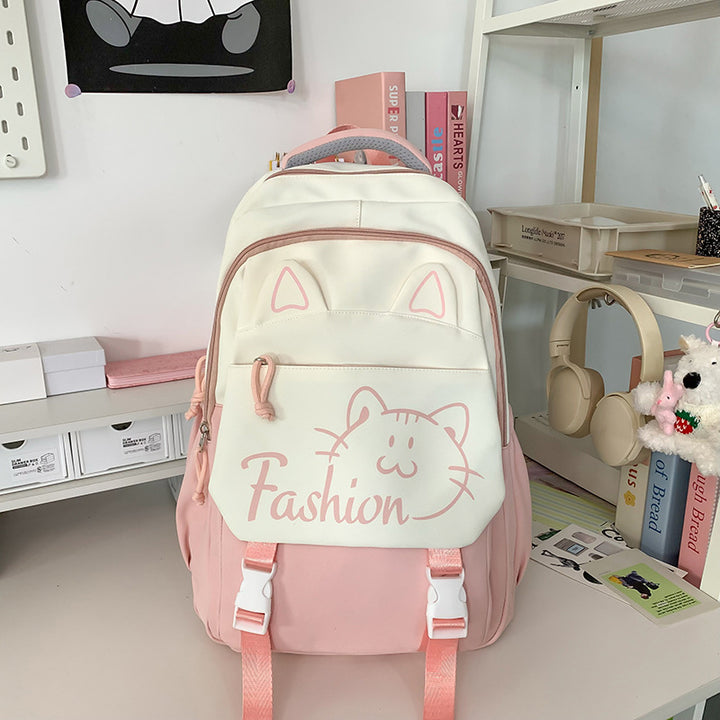Backpack with Cute Cat Ears and Practical Compartments Kalsten