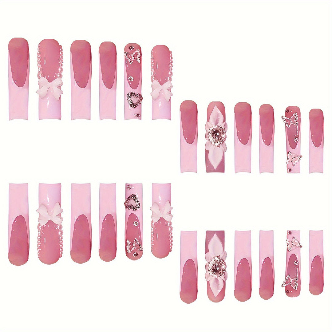Decorative Press-On Nail Set Kalsten