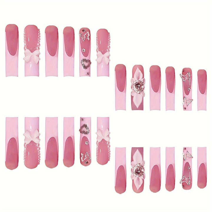 Decorative Press-On Nail Set Kalsten