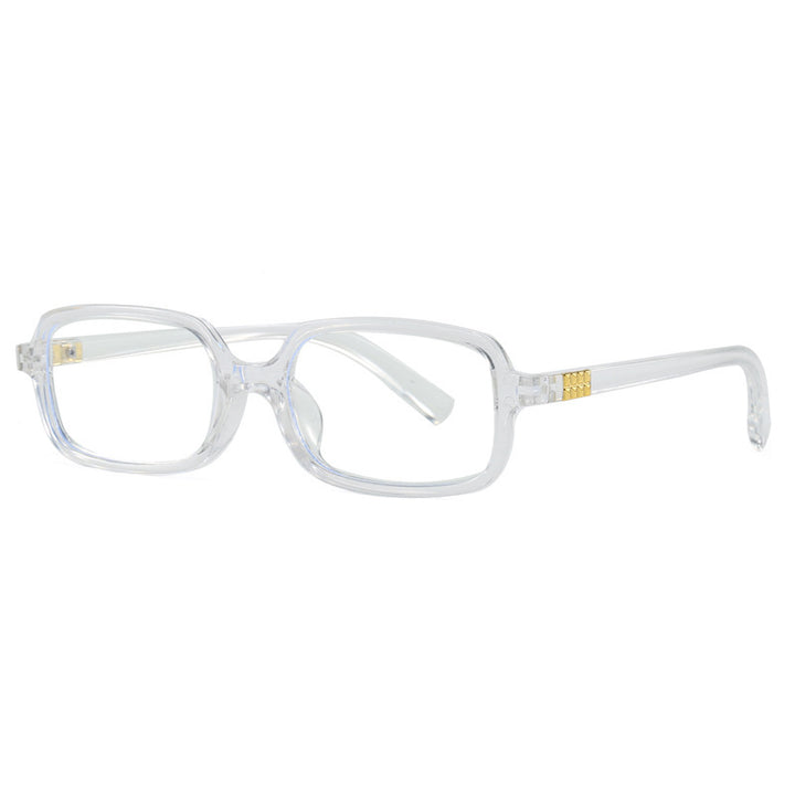 Women's fashionable square glasses with elegant plastic frame and gold accents Kalsten