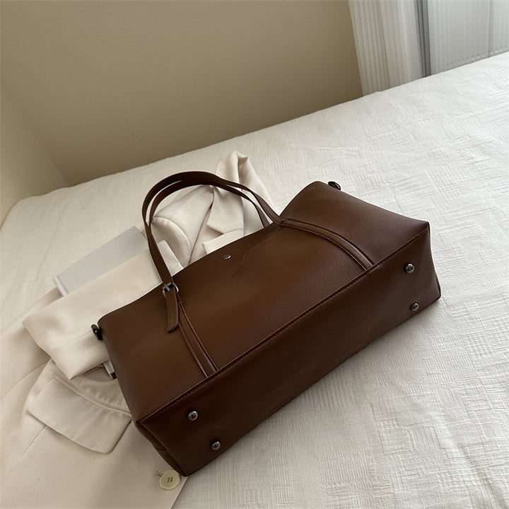 Versatile Vegan Leather Tote Bag