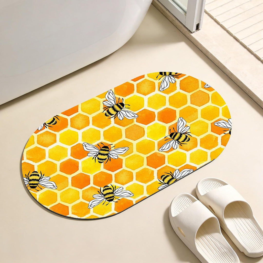 Leopard Print Bathroom Mat