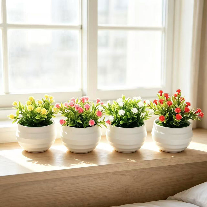 Decorative Faux Succulent Planter for Home Decor Display