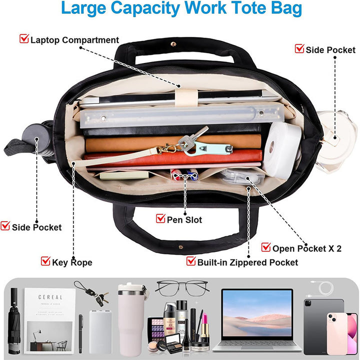 Insulated Multi-Pocket Lunch Tote Kalsten