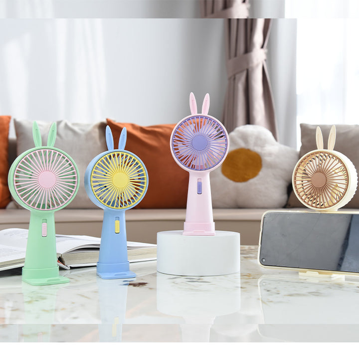 Creative Rabbit Ears Handheld Fan Kalsten