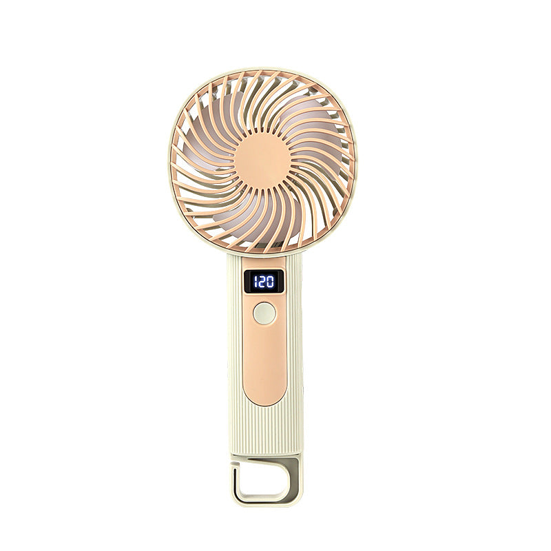 Unisex Handheld Rechargeable Digital Display Fan Kalsten