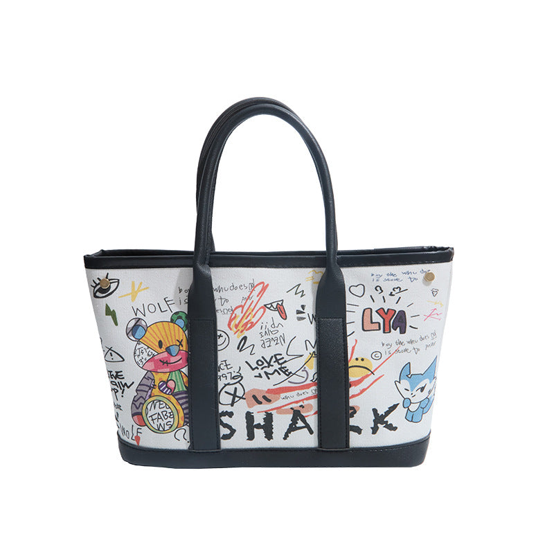 WoPlayful Illustrated Canvas Tote Bag Kalsten