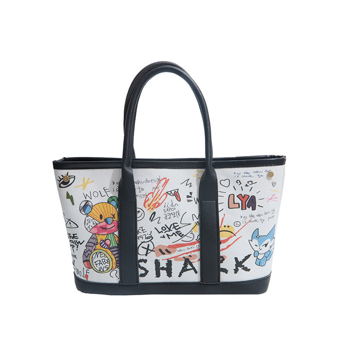 WoPlayful Illustrated Canvas Tote Bag Kalsten