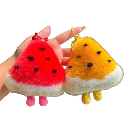Plush Watermelon-Themed Keychain Set Kalsten
