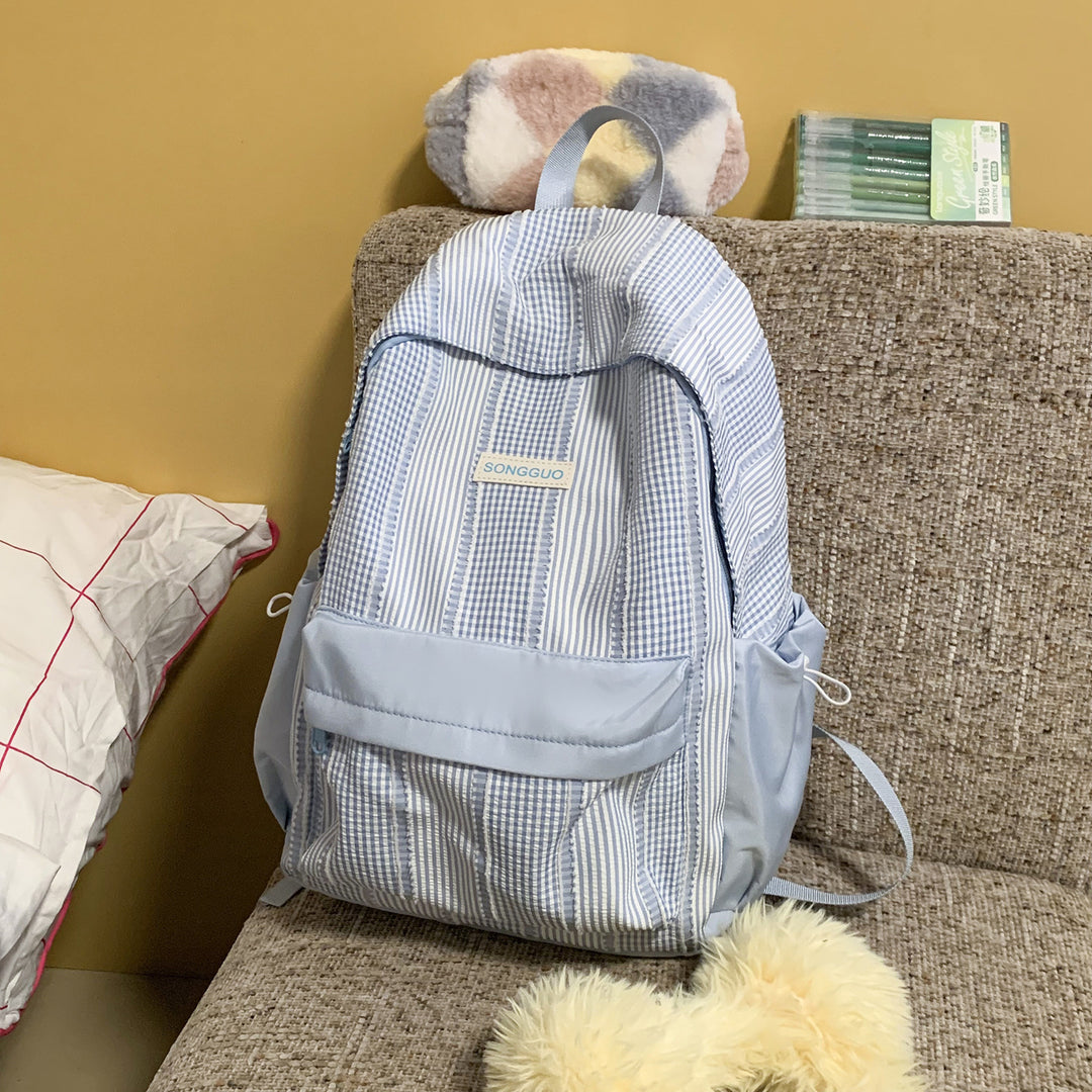 Stylish Striped Design Backpack Kalsten