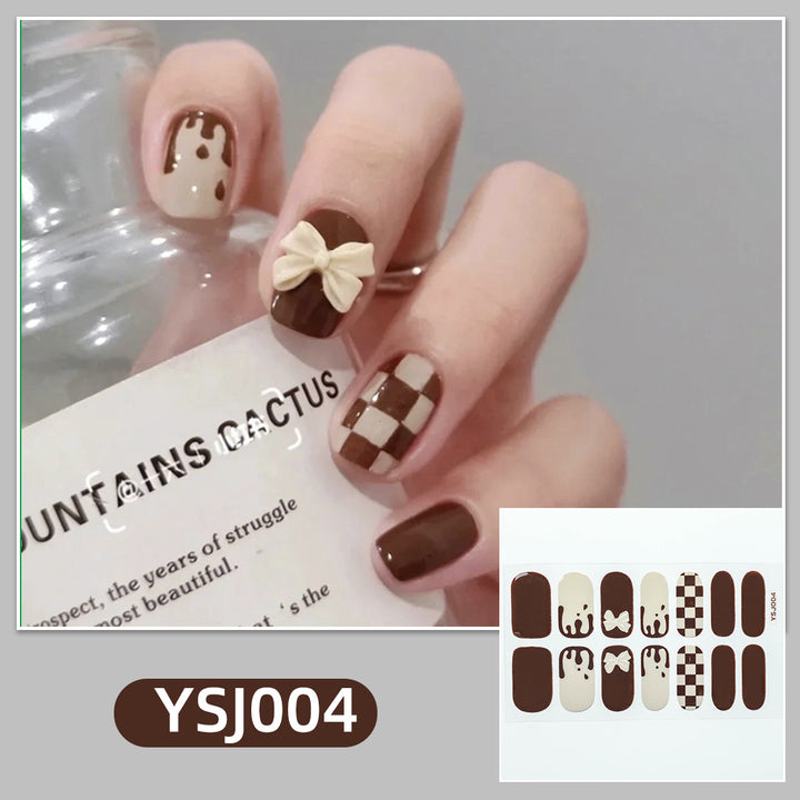 Artistic nail decoration with glitter details Kalsten