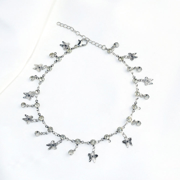 Elegant Crystal Chain Anklet Kalsten