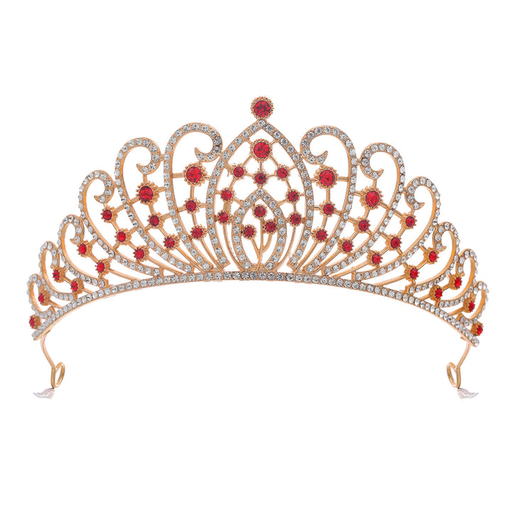 Ladies Elegant Rhinestone Tiara with Floral Details Kalsten
