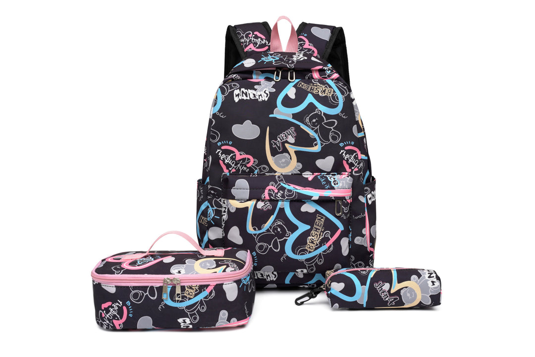 Backpack set with insulated lunch box and pencil case Kalsten
