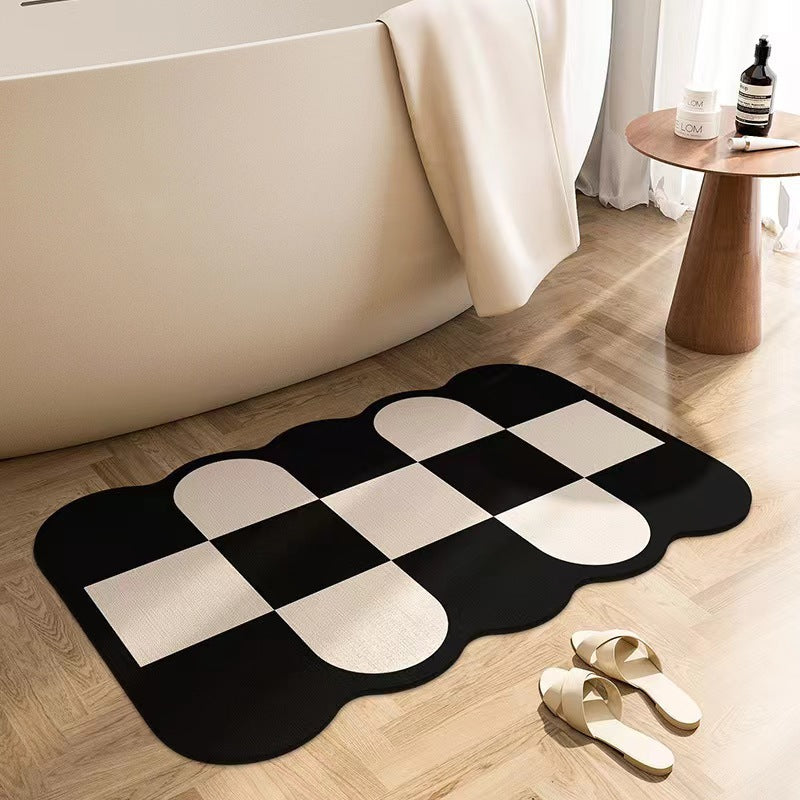 Abstract Shaped Bath Mat Kalsten