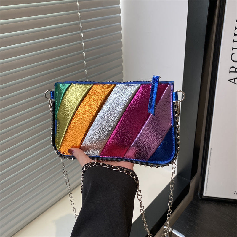 Colorful Metallic Chic Crossbody Bag Kalsten