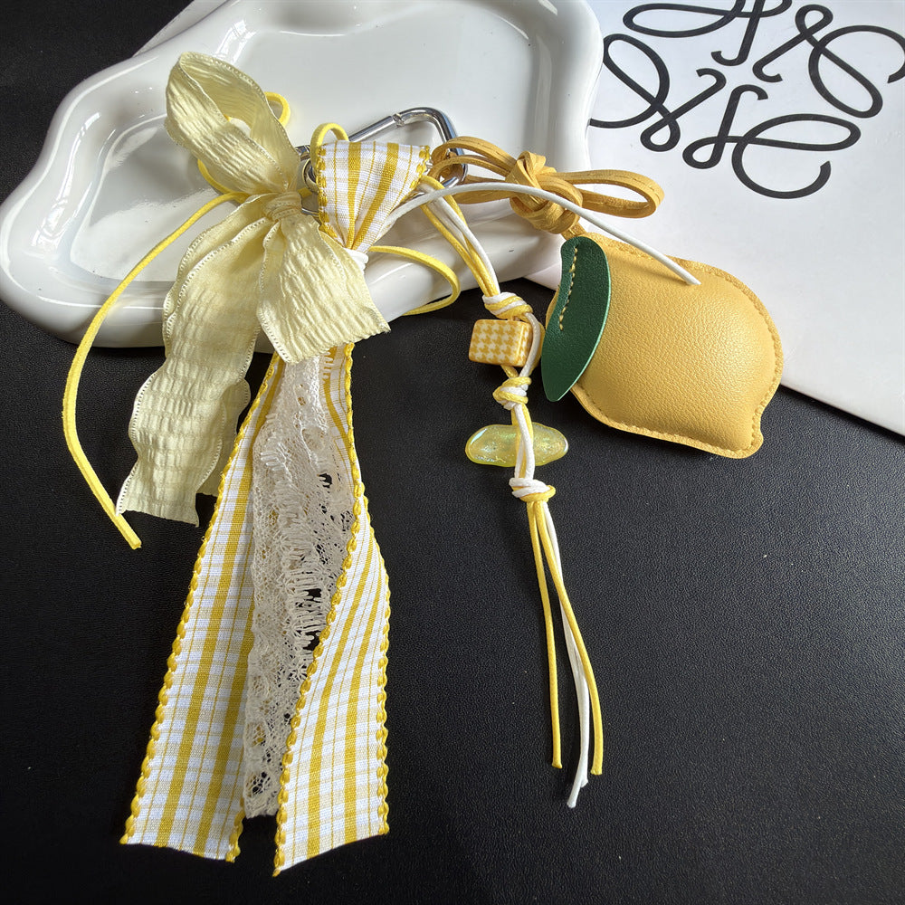 Decorative Lemon Charm Keychain Kalsten