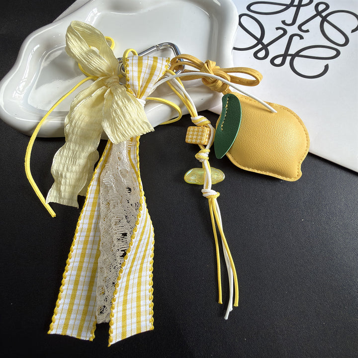 Decorative Lemon Charm Keychain Kalsten