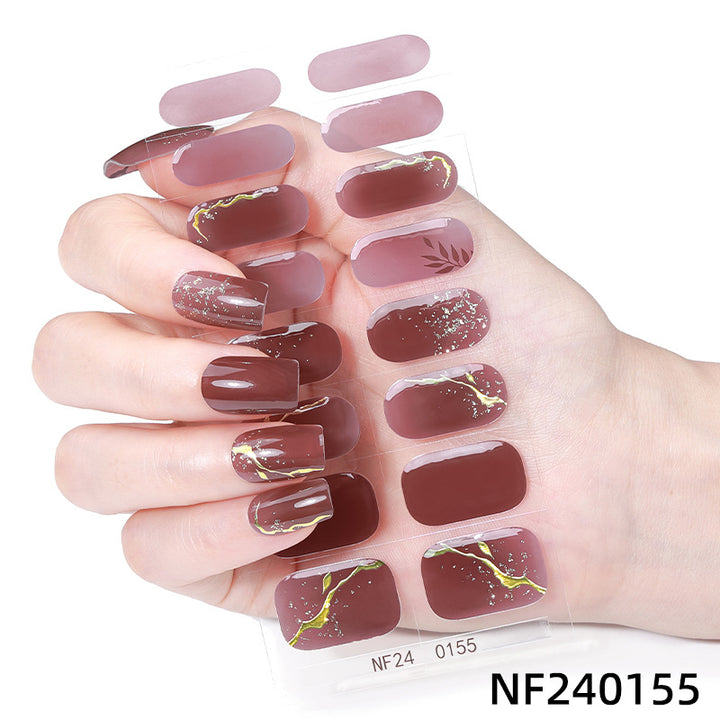 Elegant French Tip Nail Wraps