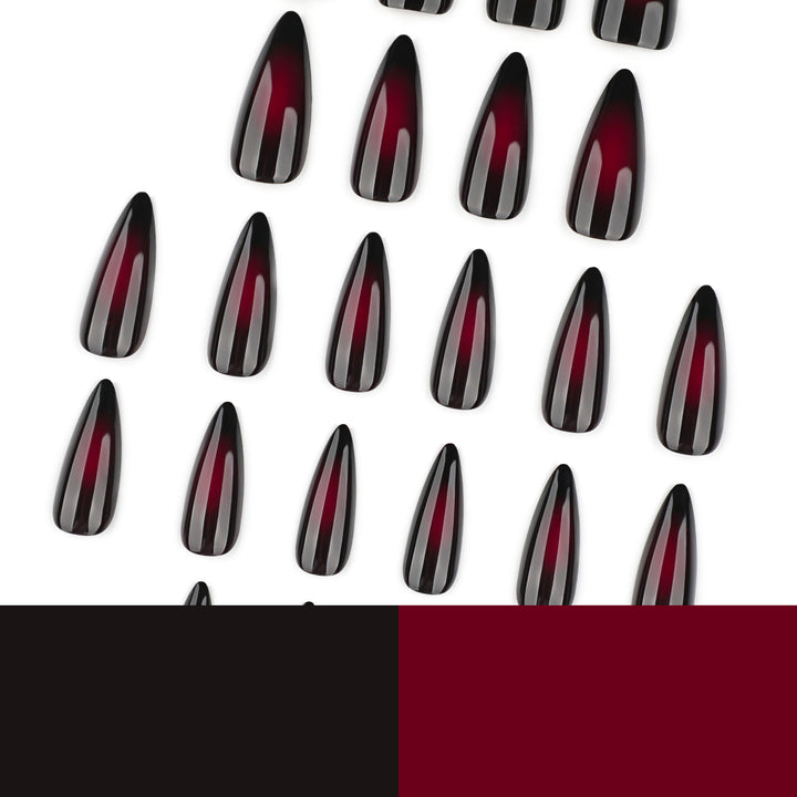 Artful stiletto nails with ombre effect Kalsten