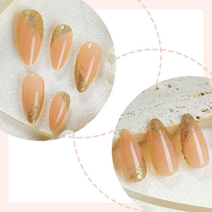 Glittery Press-On Nail Set Kalsten
