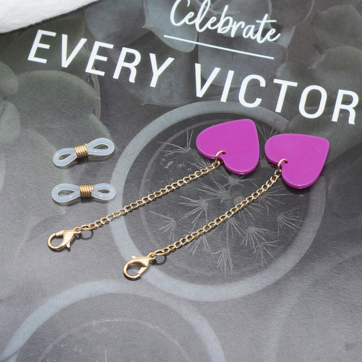 Heart-Shaped Decorative Eyewear Chain Kalsten