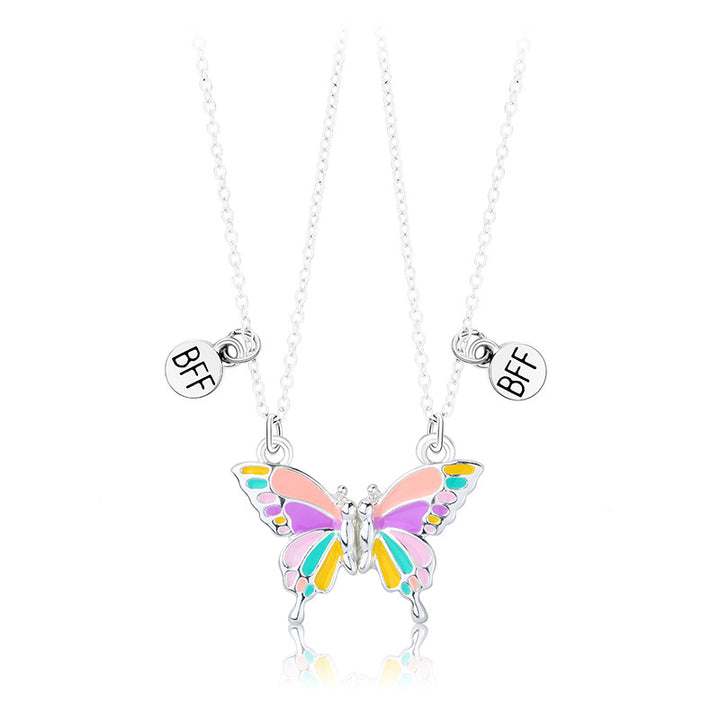 Butterfly Pendant Friendship Necklace Kalsten