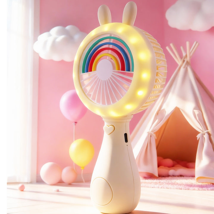 Unisex Portable Mini Fan in Cute Bunny Design Kalsten
