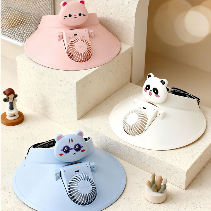 Ladies Portable Humorous Fan with Cute Animal Design Kalsten