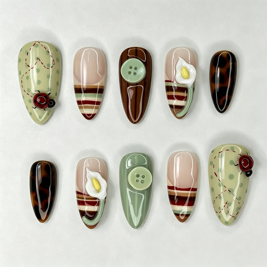 Artistic Manual Press-On Nail Art Set 1790738458