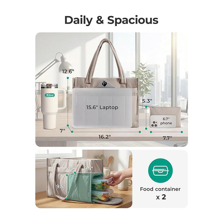 Multifunctional tote bag with insulating interior compartment Kalsten