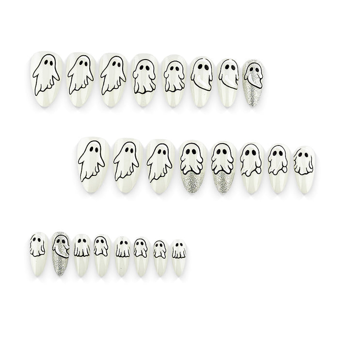 Creative Ghost Design Nail Art Kalsten