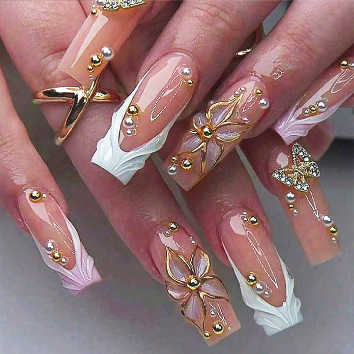 Luxury Decorative Press-On Nail Tips Kalsten